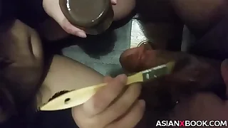 Asian Babe Eats Hubbys Honey Bushwa