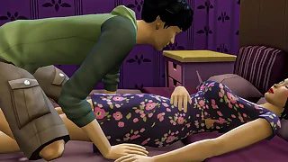 Japanese step Son Fucks Asian Mom After He Masturbated Watching Porn Videos In Front Be proper of Be passed on Computer